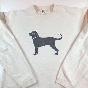 The Black Dog Hoodie Mens XL Light Blue Fleece Lined Embroidered Logo Pullover